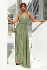 The Perfect Date Multiway Maxi Dress (Khaki)