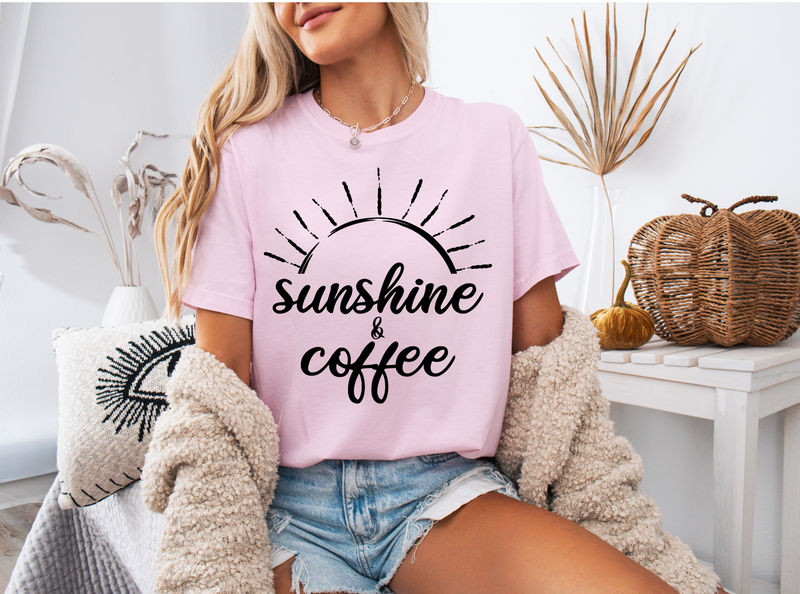 Sunshine And Coffee Graphic Tee