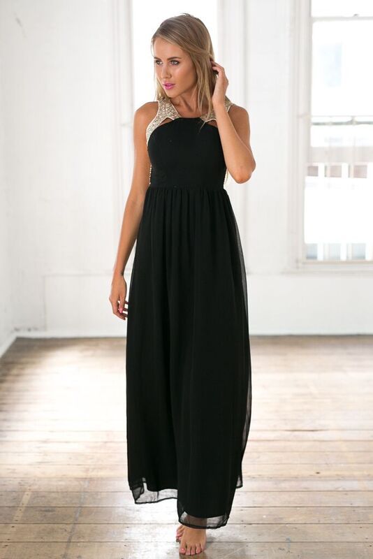 Stunner Maxi Dress | Black