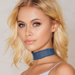 Blue Denim Choker