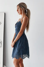 Aurelia Dress (Steel Blue) - BEST SELLING