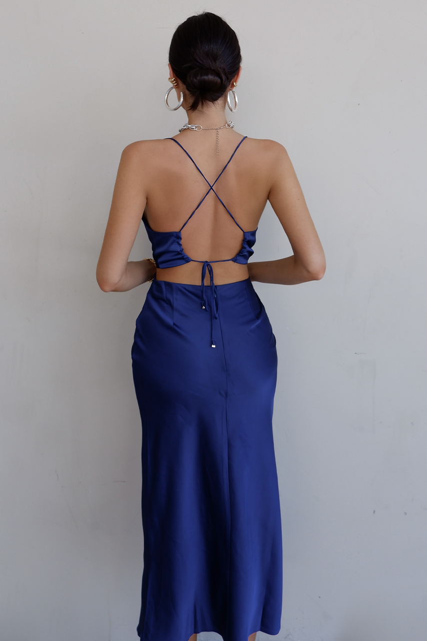 *Charis Slip Dress (Navy), L *Charis Slip Dress (Navy), L
