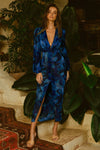 *Calista Midi Dress (Blue)