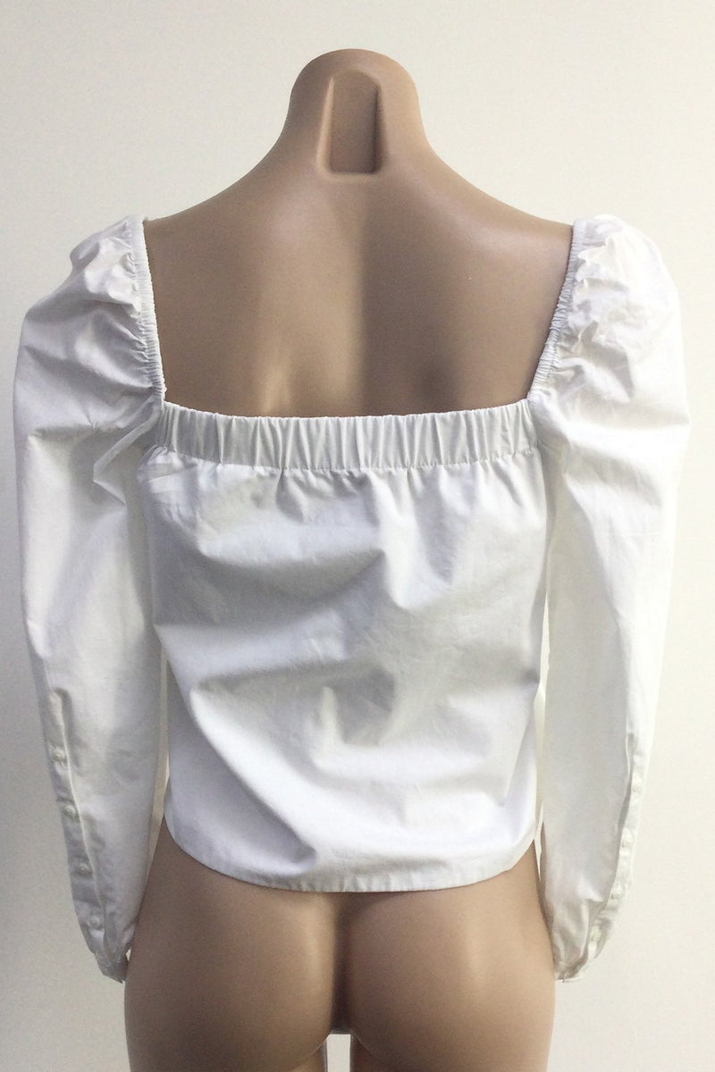 Camila Top (White) - SAMPLE SALE