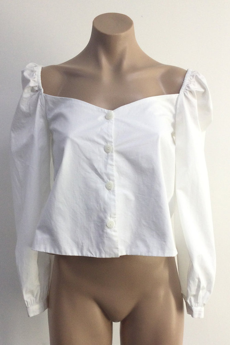 Camila Top (White) - SAMPLE SALE