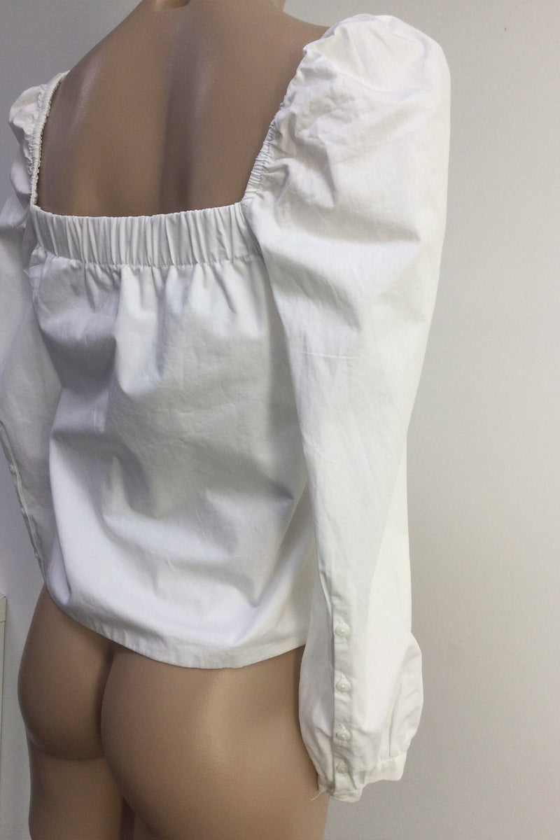 Camila Top (White) - SAMPLE SALE