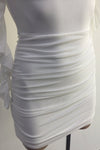 Claudia Mini Dress (White)