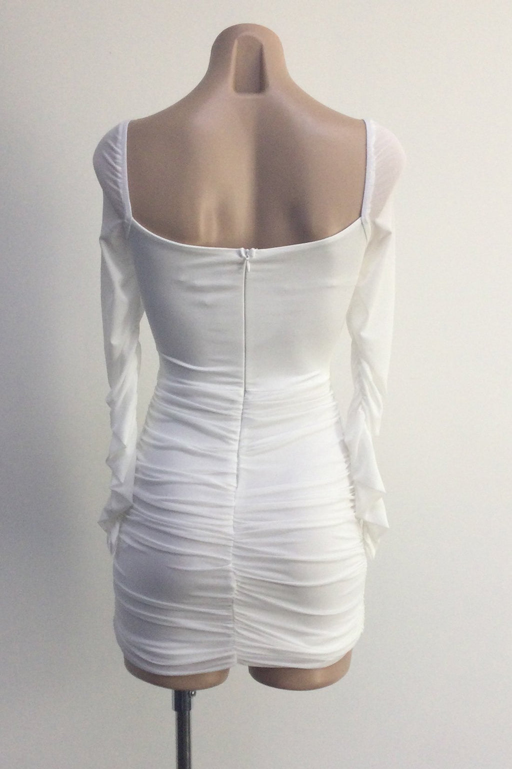 Claudia Mini Dress (White)