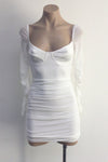 Claudia Mini Dress (White)