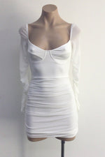 Claudia Mini Dress (White)
