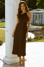 Darcy Slip Dress (Chocolate)