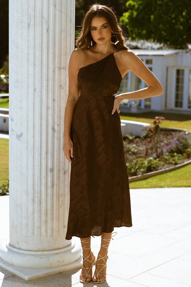 Darcy Slip Dress (Chocolate)