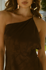 Darcy Slip Dress (Chocolate)