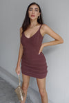 *Dukes Mini Dress (Chocolate) - BEST SELLING