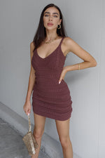 *Dukes Mini Dress (Chocolate) - BEST SELLING