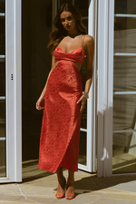Esta Slip Dress (Tangerine)