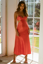Esta Slip Dress (Tangerine)