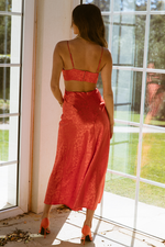 Esta Slip Dress (Tangerine)