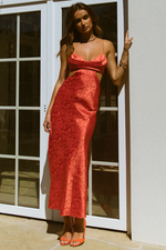 Esta Slip Dress (Tangerine)