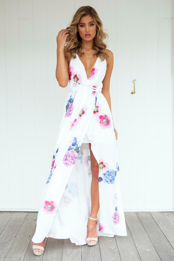 Floral Print Lightweight Maxi Dress