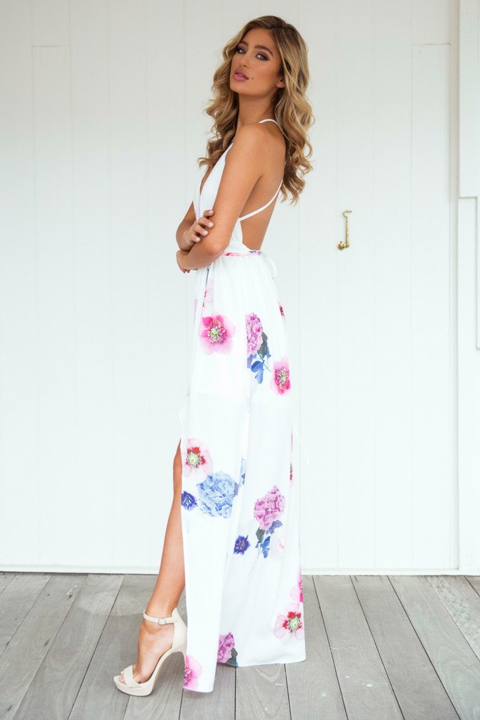 Floral Print Lightweight Maxi Dress