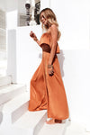 Giorgia Satin Set (Burnt Orange)