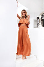 Giorgia Satin Set (Burnt Orange)