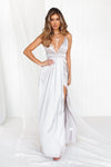 Girl On Fire Maxi Dress (Silver)
