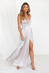 Girl On Fire Maxi Dress (Silver)