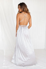 Girl On Fire Maxi Dress (Silver)