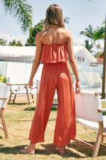 Giorgia Satin Set (Burnt Orange)