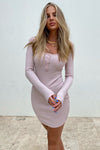 *Henley Dress (Pink)