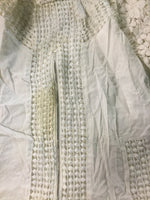 White Sheer Crochet Daisy Top