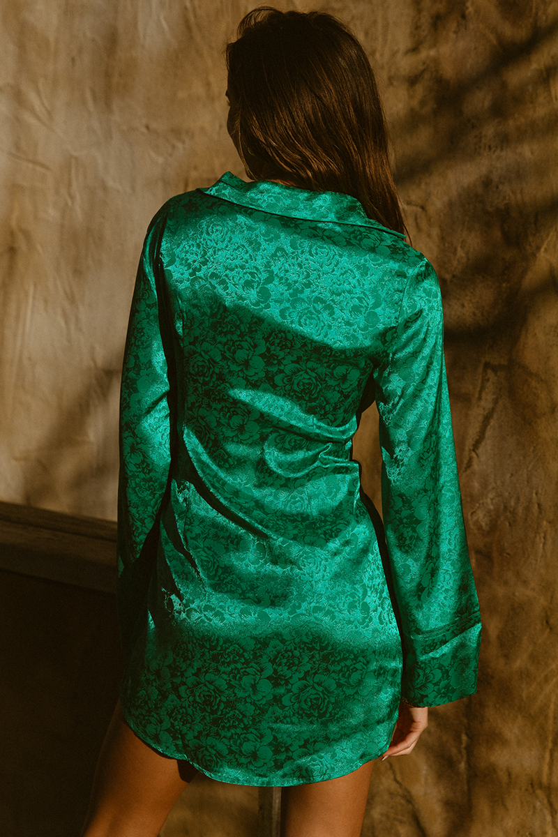 *Juliet Mini Dress (Emerald)