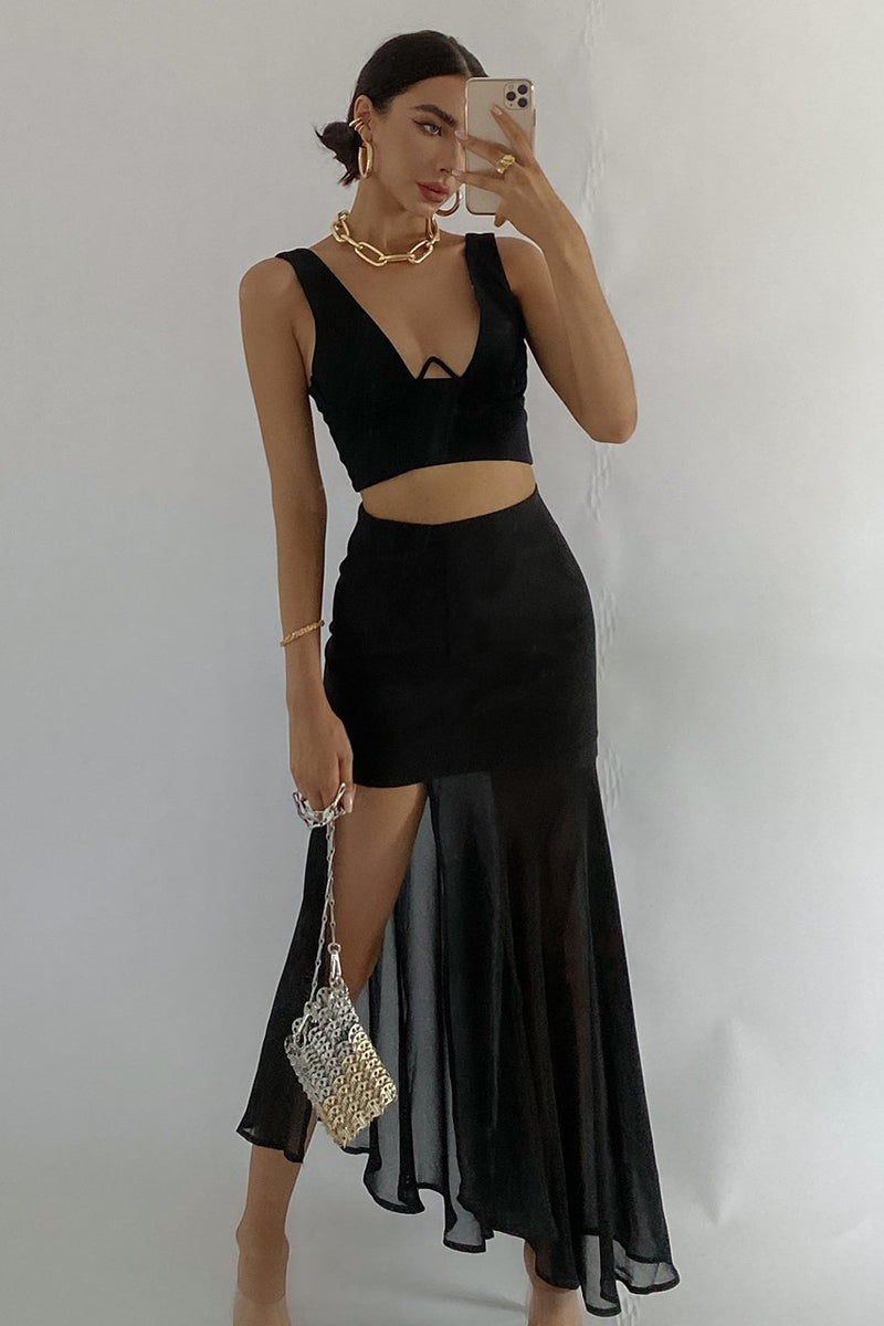 *Kepa Midi Skirt (Black)