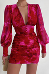 Litsa Dress (Pink Floral)