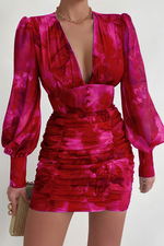 Litsa Dress (Pink Floral)