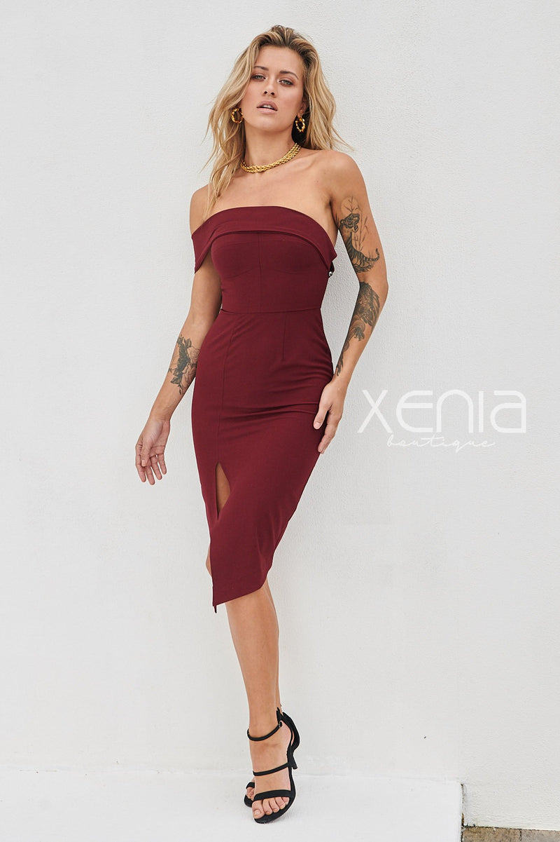 In My Love Dress (Burgundy)