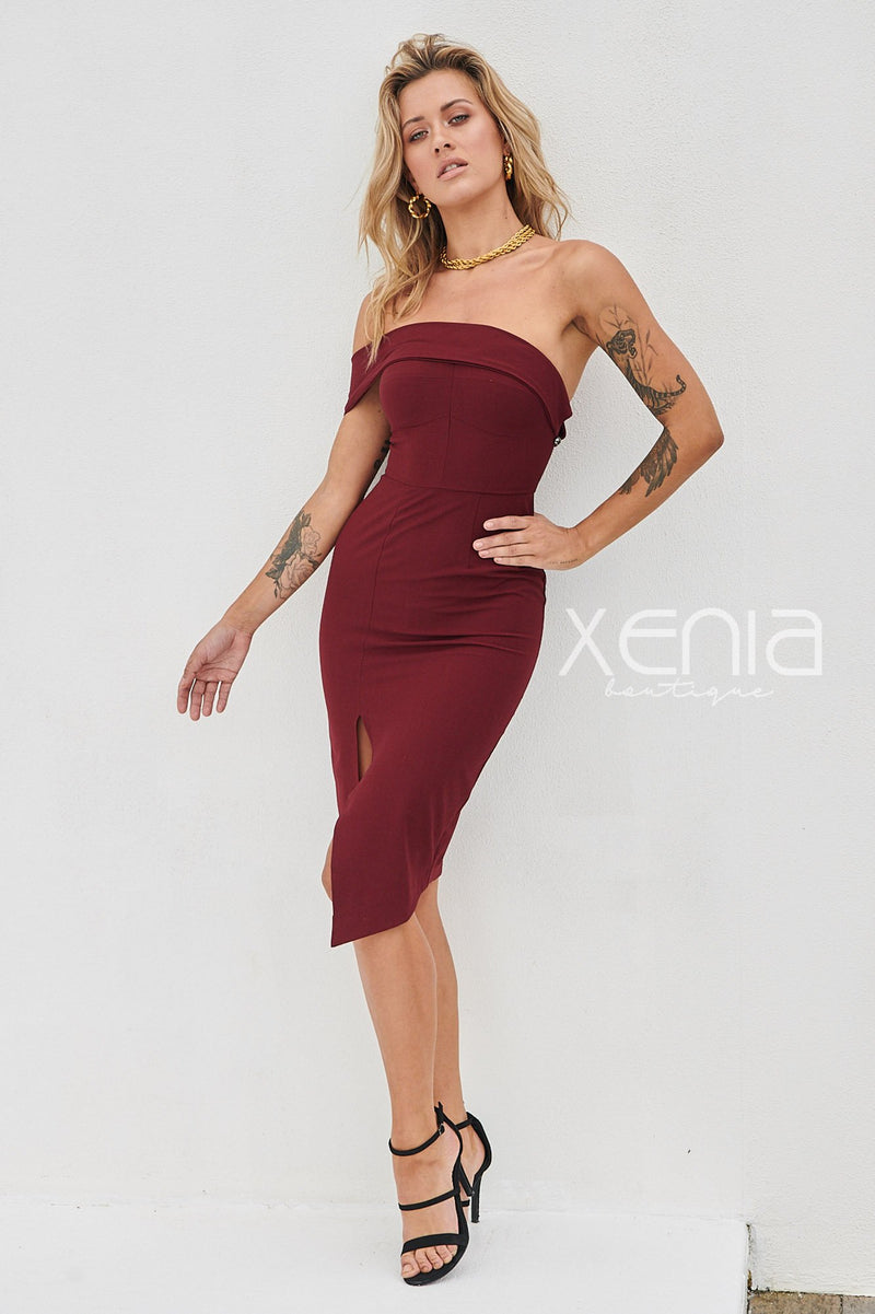 In My Love Dress (Burgundy)