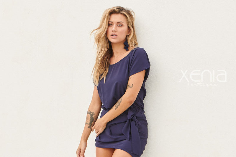 Majorca Dress (Navy)