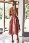 Marilyn Lace Dress (Mauve) - BEST SELLING