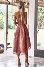 Marilyn Lace Dress (Mauve) - BEST SELLING
