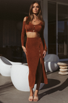 *Moss Midi Skirt (Copper)