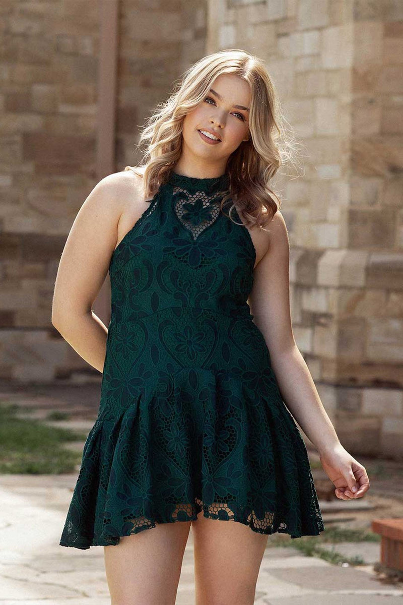 Millie Lace Dress (Green)
