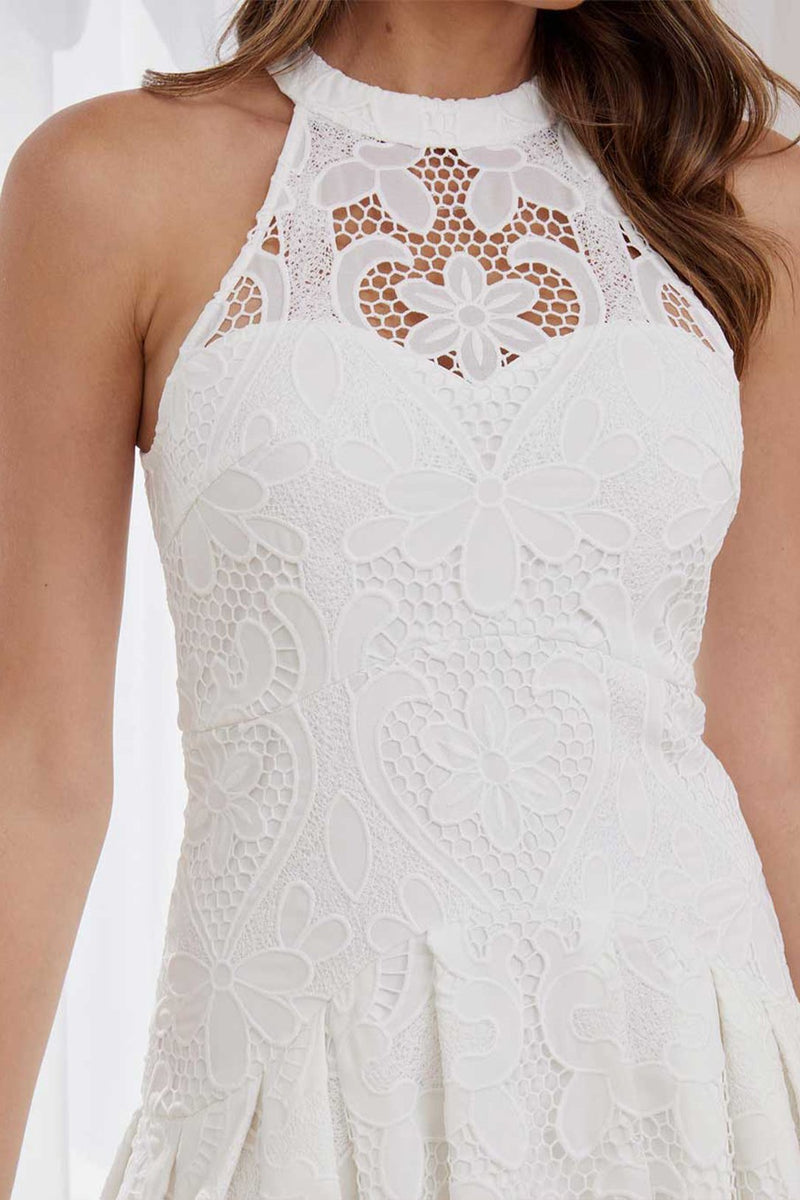 Millie Lace Dress (White), M Millie Lace Dress (White), M