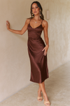 *Monrow Slip Dress (Chocolate)