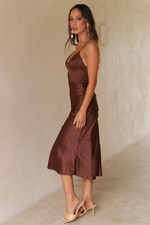 *Monrow Slip Dress (Chocolate)