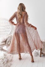 Nala Glitter Gown Dress (Rose Gold)