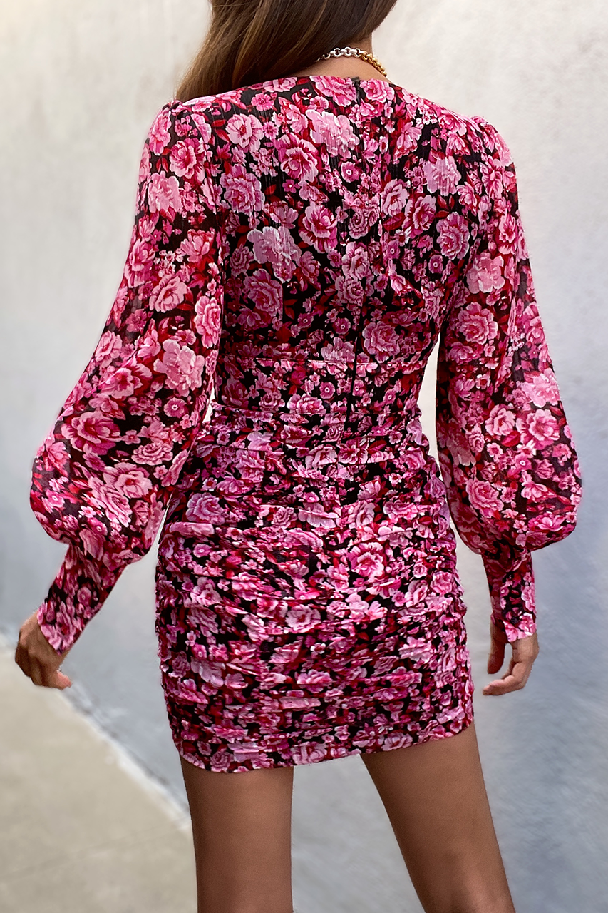 Nysa Dress (Pink Floral)