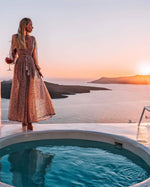 Nala Glitter Gown Dress (Rose Gold)